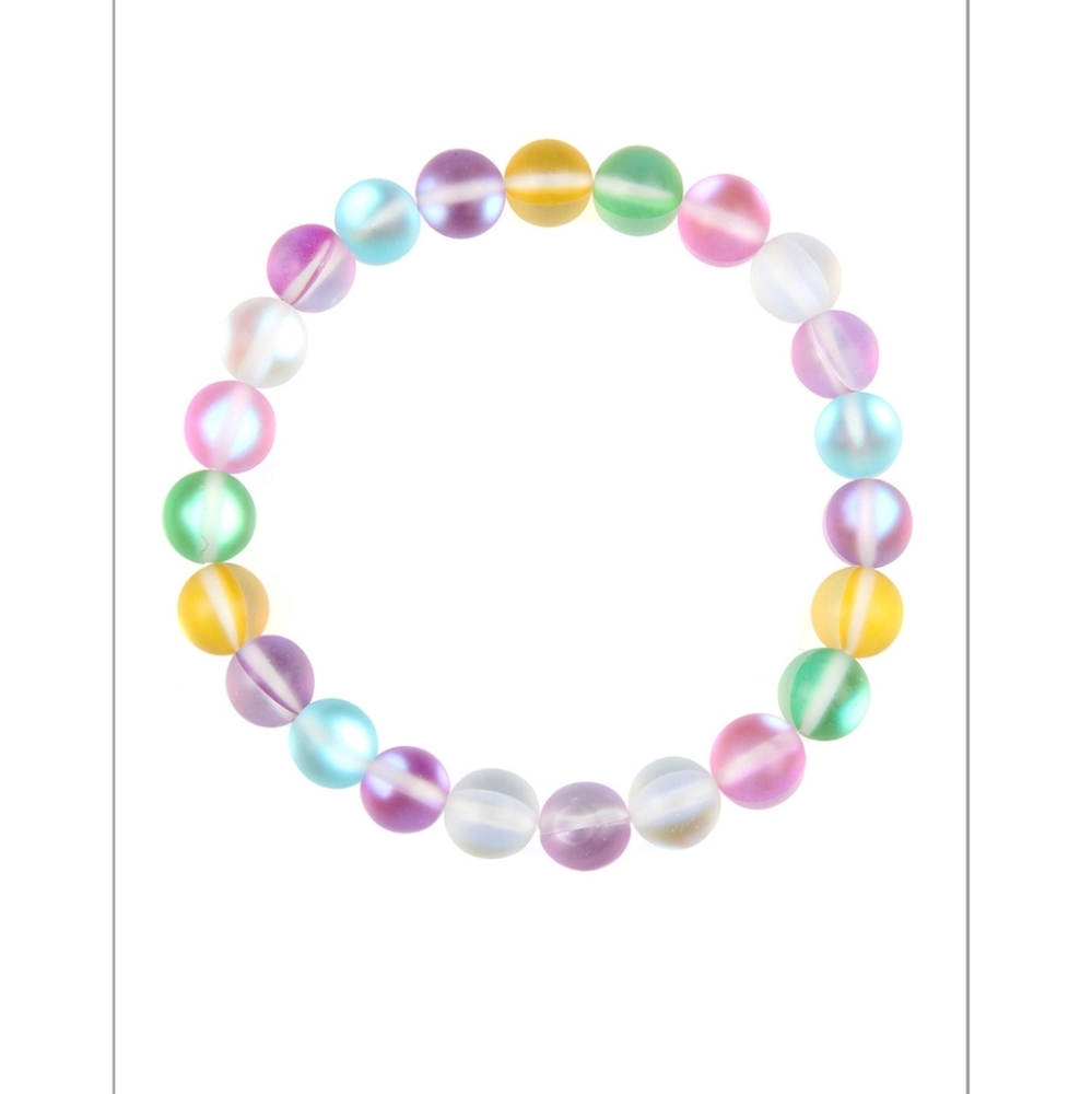 Multicolor Mermaid Glass Bracelet